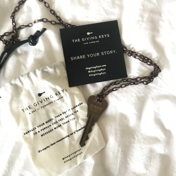 The Giving Keys Jewelry - Love Giving Key in Antique Finish